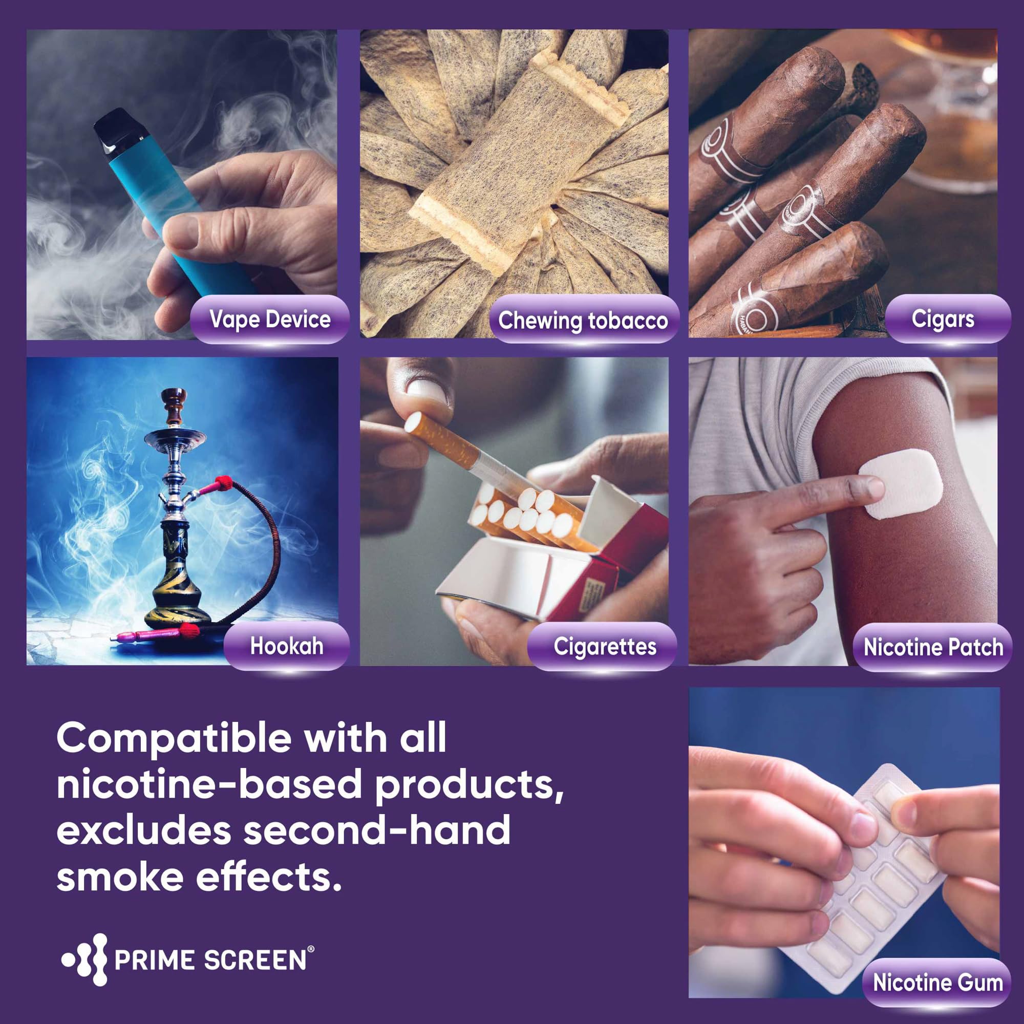 Prime Screen T-Swab Cotinine Oral Fluid Test (5 Pack) – One-Step Nicotine Detection