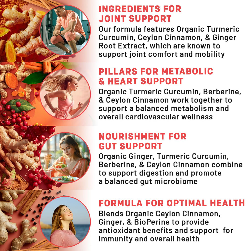 PrimeMD 5-in-1 Organic Turmeric Curcumin with Berberine & Bioperine – 120 ct (Pack of 3)