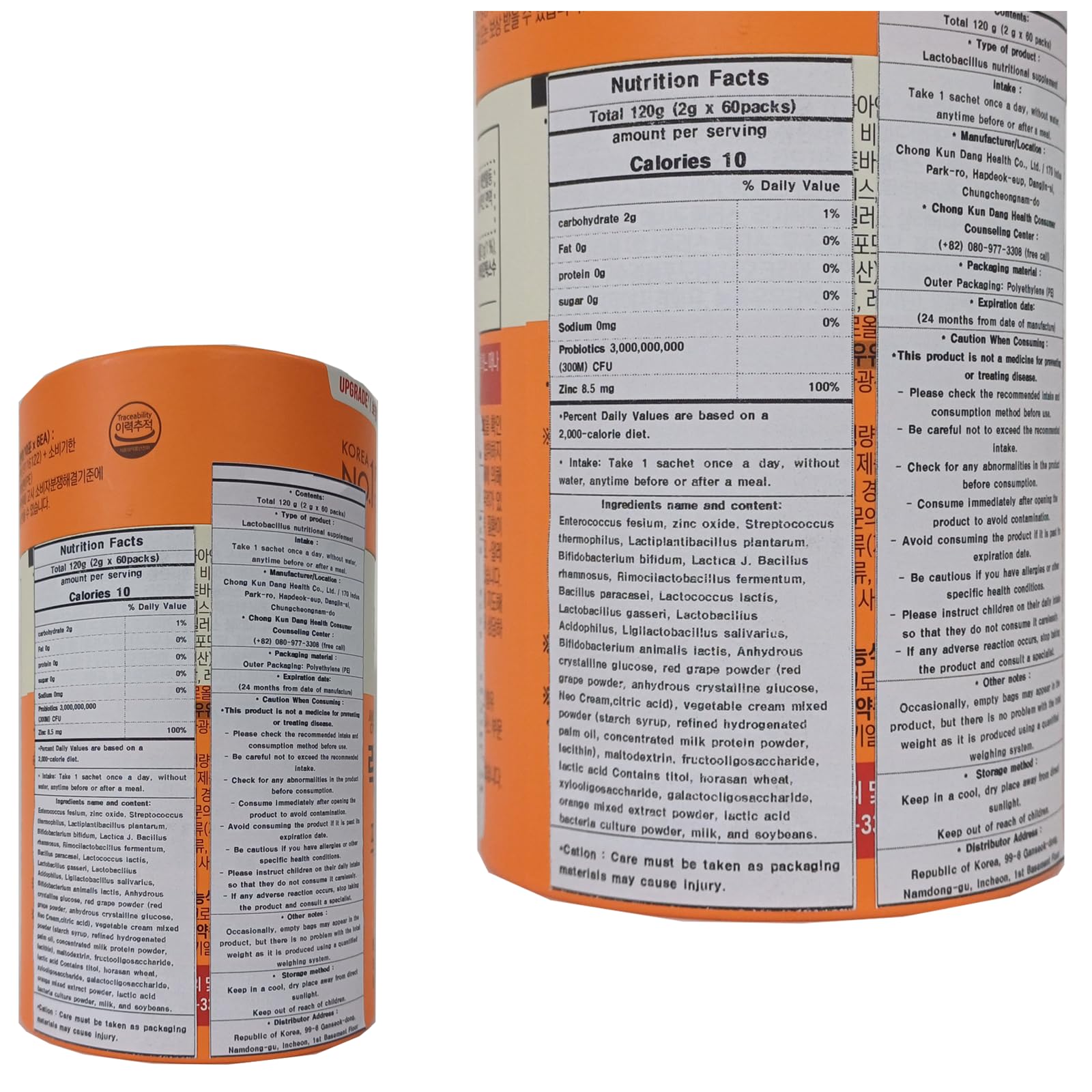 Priming Water 3B CFU Lacto-F.i.t Probiotics Core.Max 2g X 60 Stick Packets - 2023 New