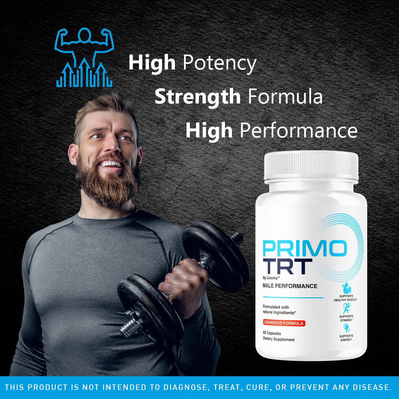 3-Pack Primo TRT Pills – Official PrimoTRT for Men (180 Capsules)