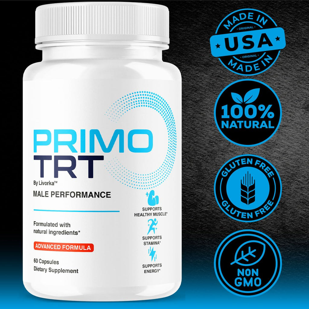 Primo TRT Pills (5 Pack) – Official Male TRT Capsules, 300 Capsules