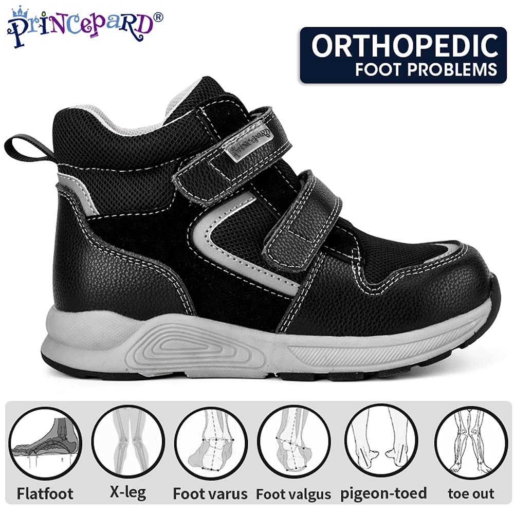 Princepard Orthopedic Shoes for Toddlers & Kids — High-Top Corrective Sneakers with Arch & Ankle Support
