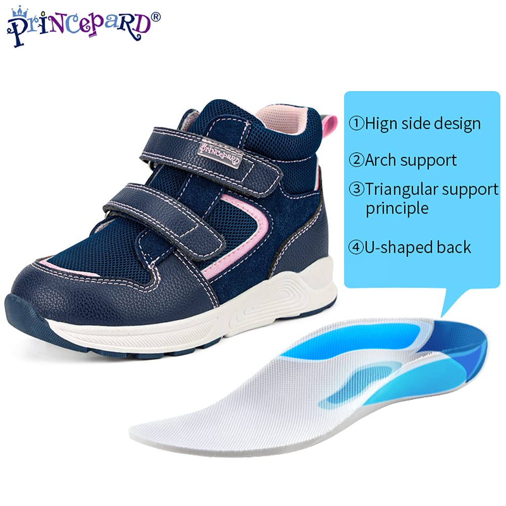 Princepard Orthopedic High-Top Sneakers for Toddlers & Kids – Arch & Ankle Support, Non-Slip Soles