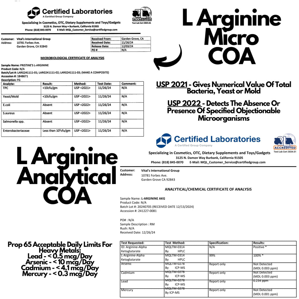 PRISTINE'S L Arginine 1000mg Capsules | 90 Day Supply | Nitric Oxide & Pre-Workout