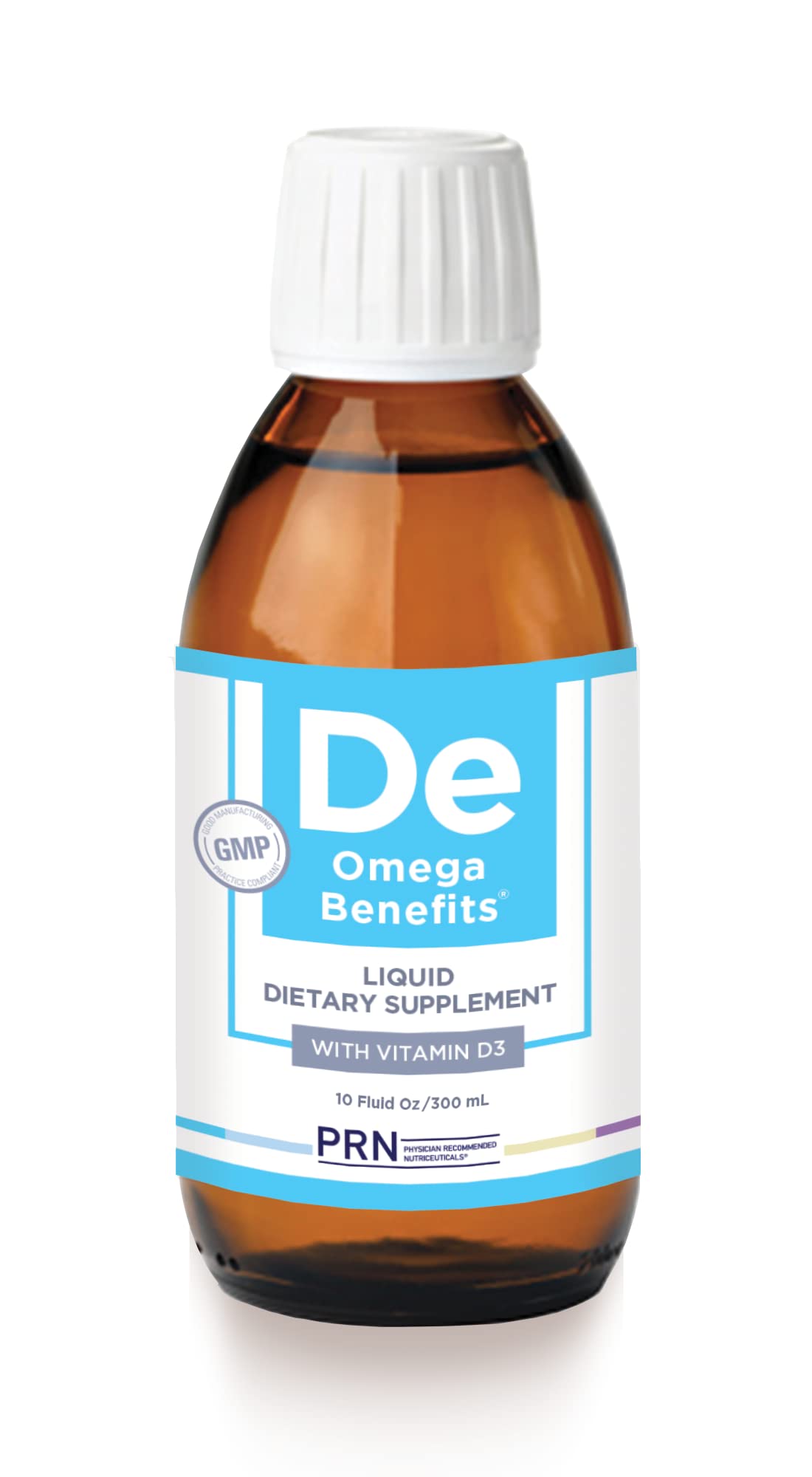 PRN DE Omega Benefits Liquid Supplement – Dry Eye Support, 10 oz, 60-day Supply | 1680 mg EPA, 560 mg DHA + Vitamin D