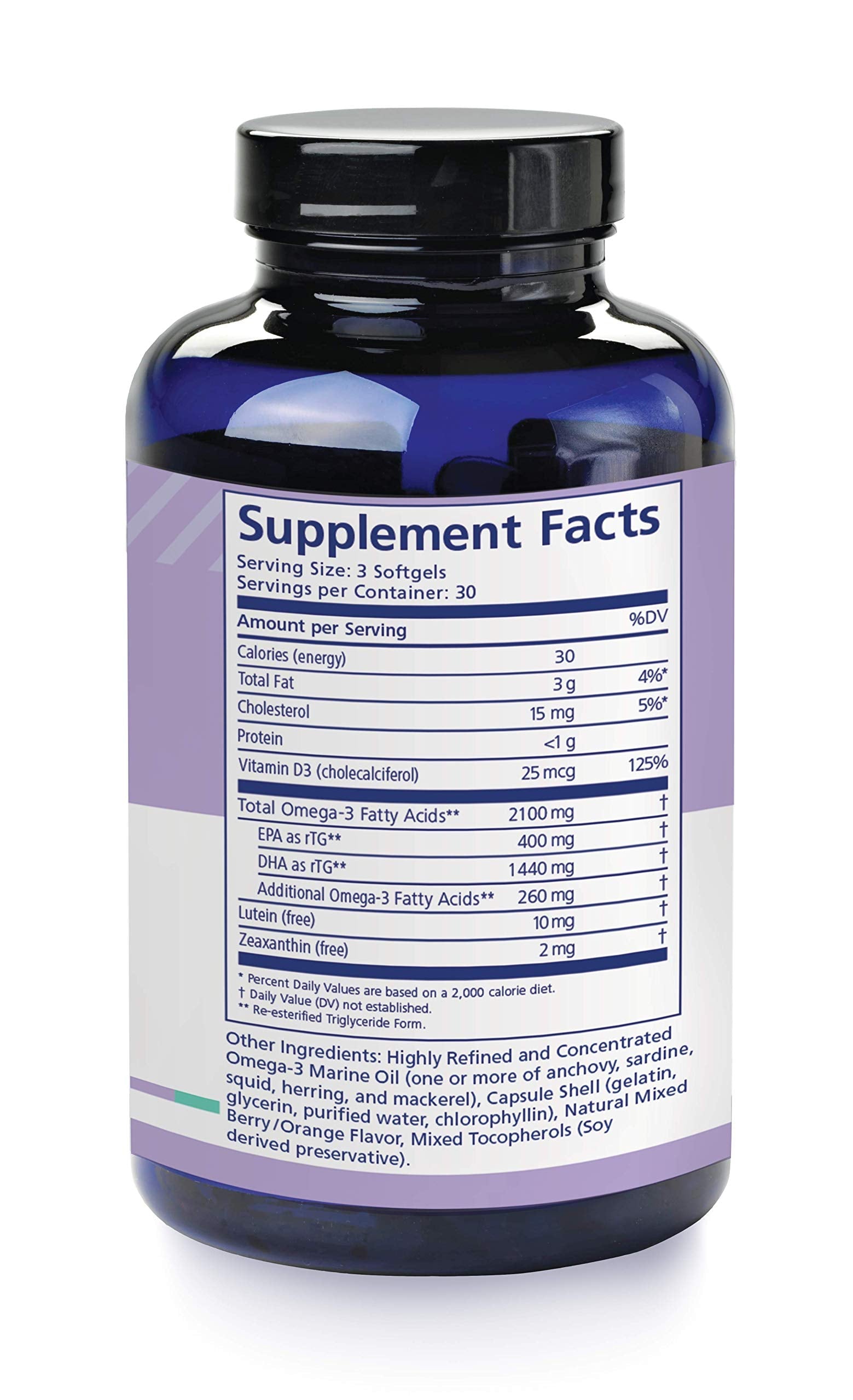 PRN numaqula Omega-3 90 Softgels – DHA 1400mg, EPA 400mg, Lutein & Zeaxanthin