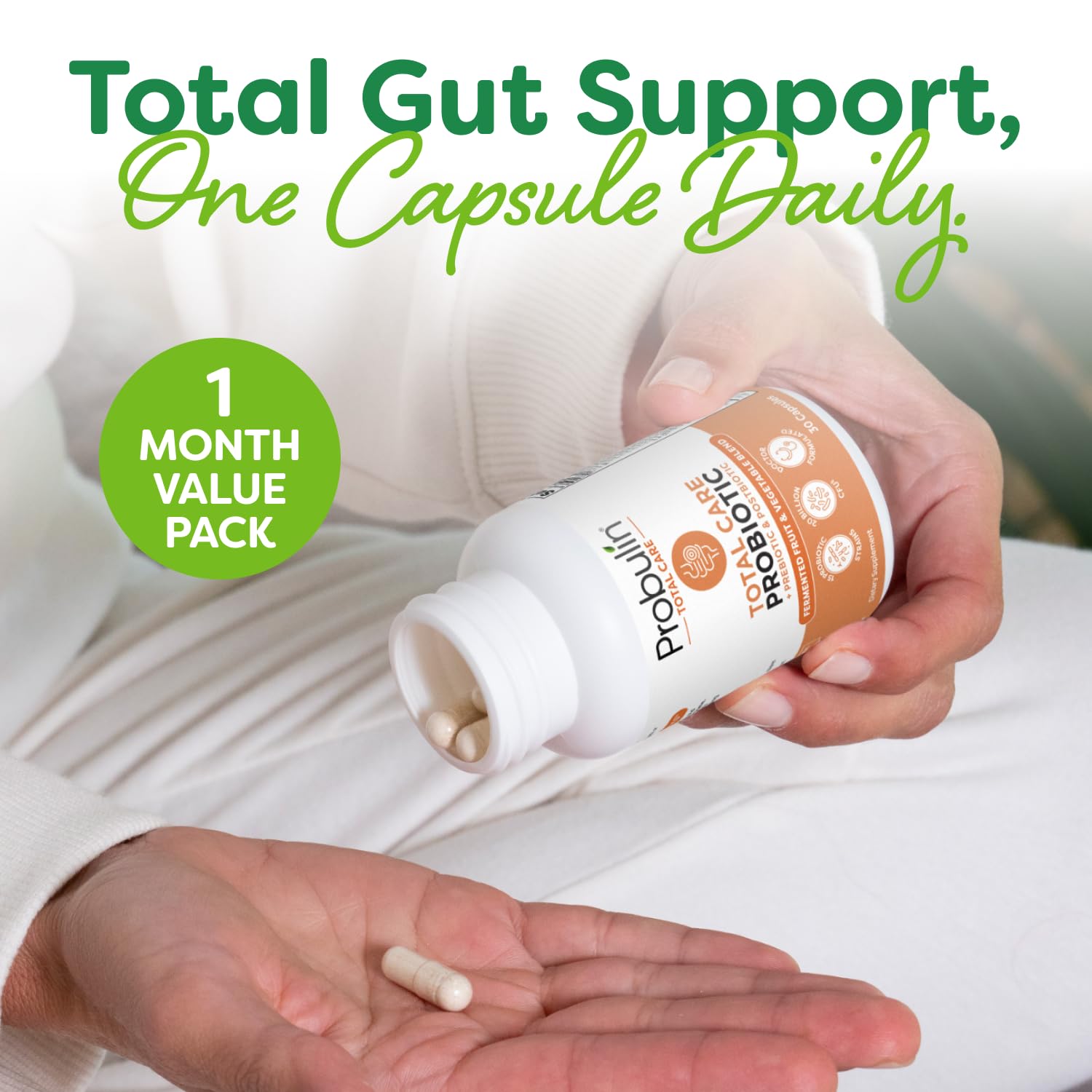 Probulin Total Care Probiotic – 20B CFU, Vegan, 30 Count