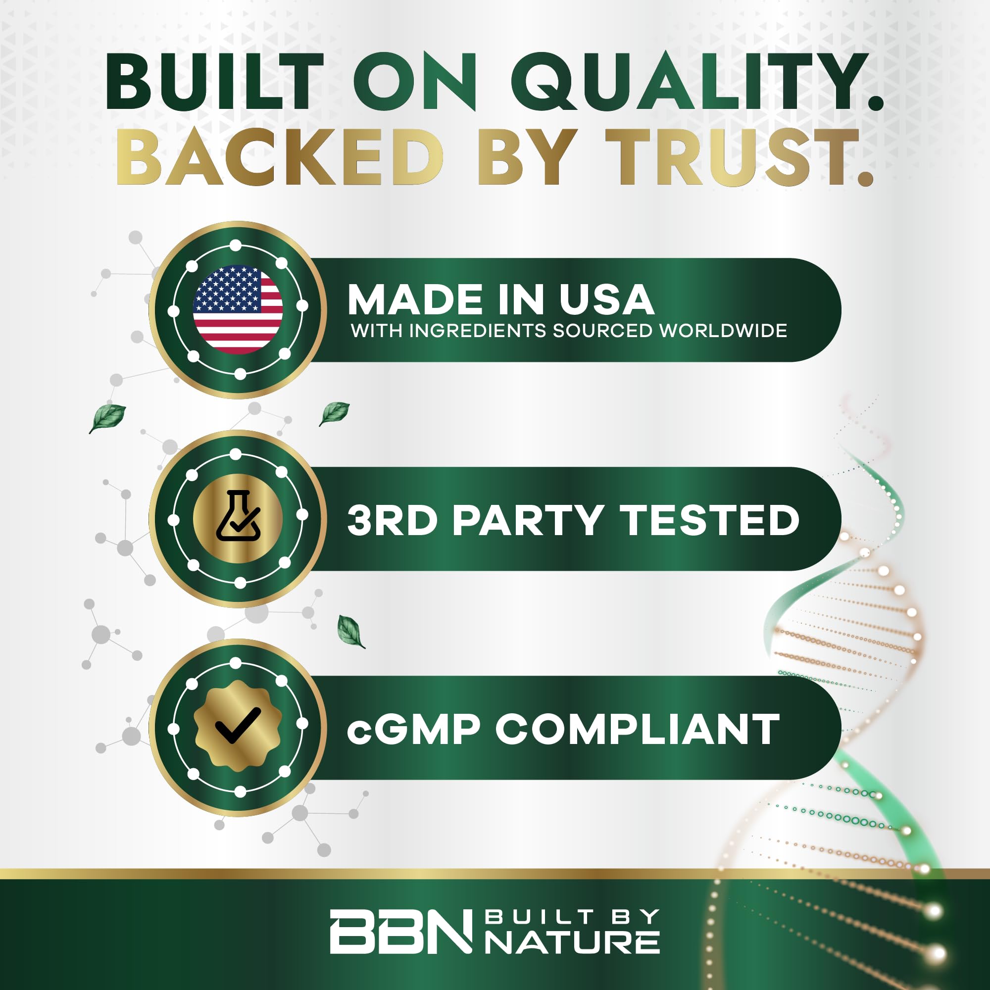 Built by Nature Probiotic 100B CFU – 16 Strains + Prebiotics, 30 Capsules