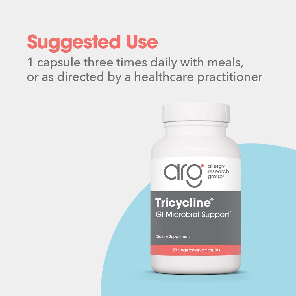 Tricycline GI Balancers – Allergy Research Group (90 Count) – Gluten Free & Vegetarian