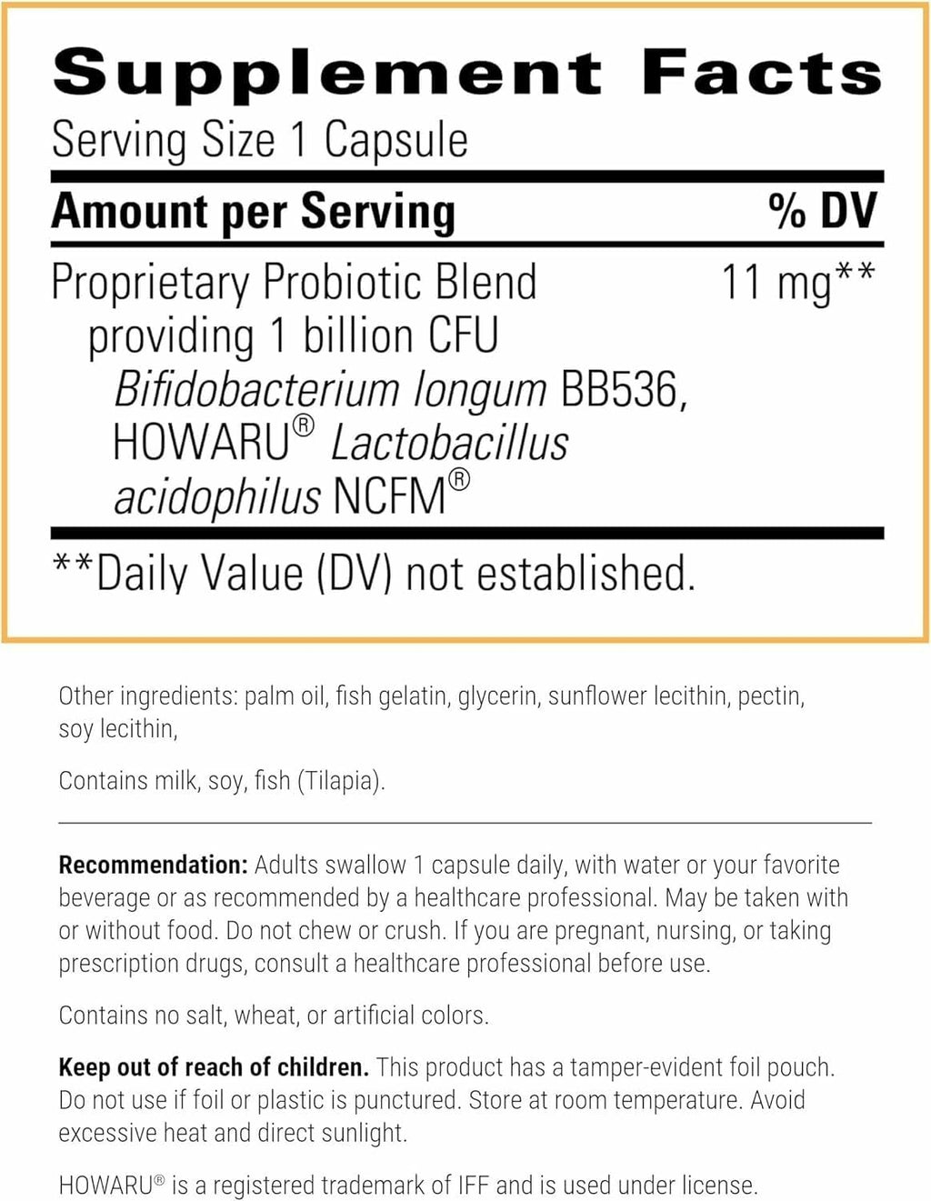 Integrative Therapeutics Probiotic Pearls – Daily Digestive & Immune Support, Soy-Free, 90 Count