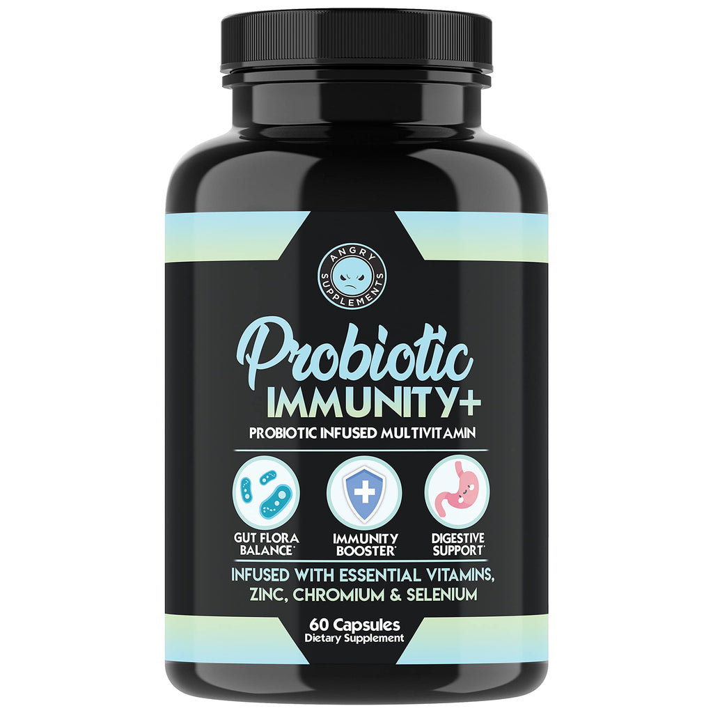 Probiotic Immunity Supplement – Probiotic Infused Multivitamin with Zinc, Chromium, Selenium & Essential Vitamins (1-Bottle)