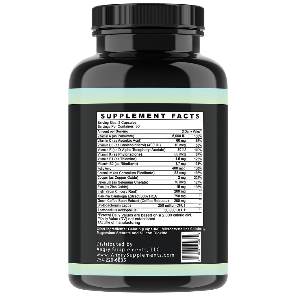 Probiotic Immunity Supplement – Probiotic Infused Multivitamin with Zinc, Chromium, Selenium & Essential Vitamins (1-Bottle)
