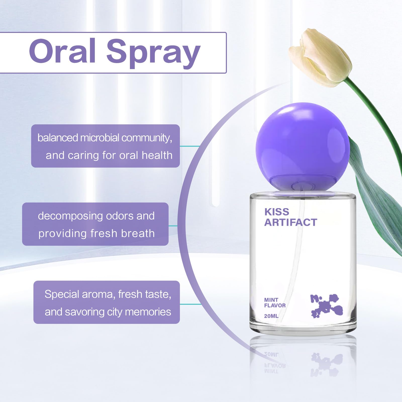 2Pcs Probiotic Oral Spray – Alcohol-Free Breath Care (20ml)