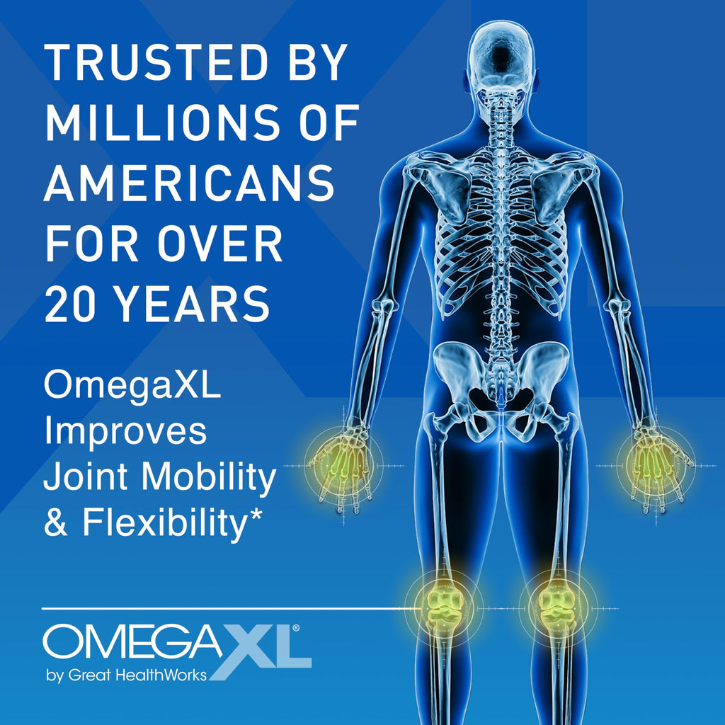 OmegaXL Joint & Muscle Support Bundle + Probiotic XL – 60 Count (2 Pack) + 30 Veggie Caps