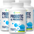 Probiotics for Women & Men – 300 Billion CFU from 12 Strains + Organic Prebiotics | 180 Capsules