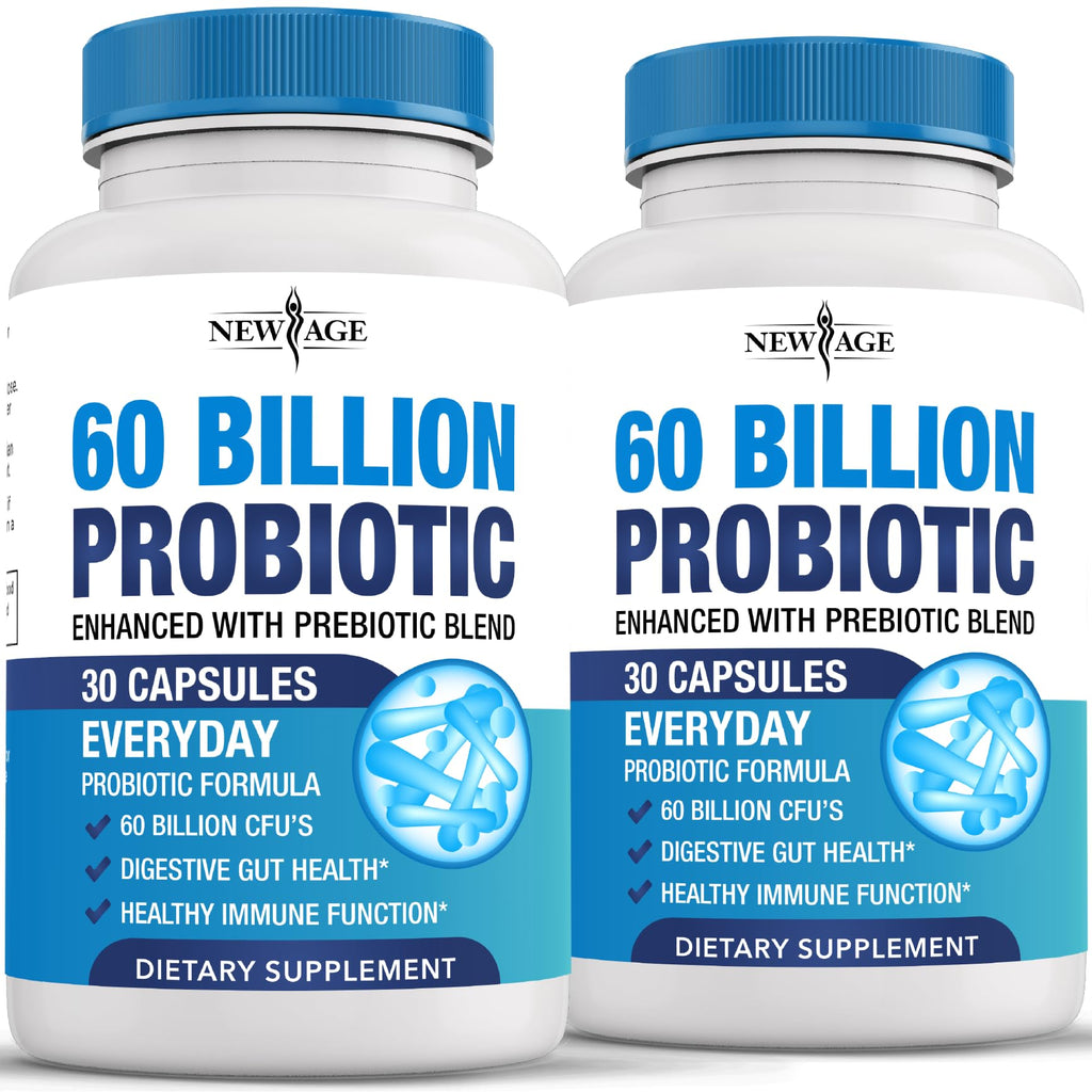 Probiotics 60B CFU with Prebiotic – For Women, Men & Adults | Shelf Stable