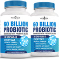 Probiotics 60B CFU with Prebiotic – For Women, Men & Adults | Shelf Stable