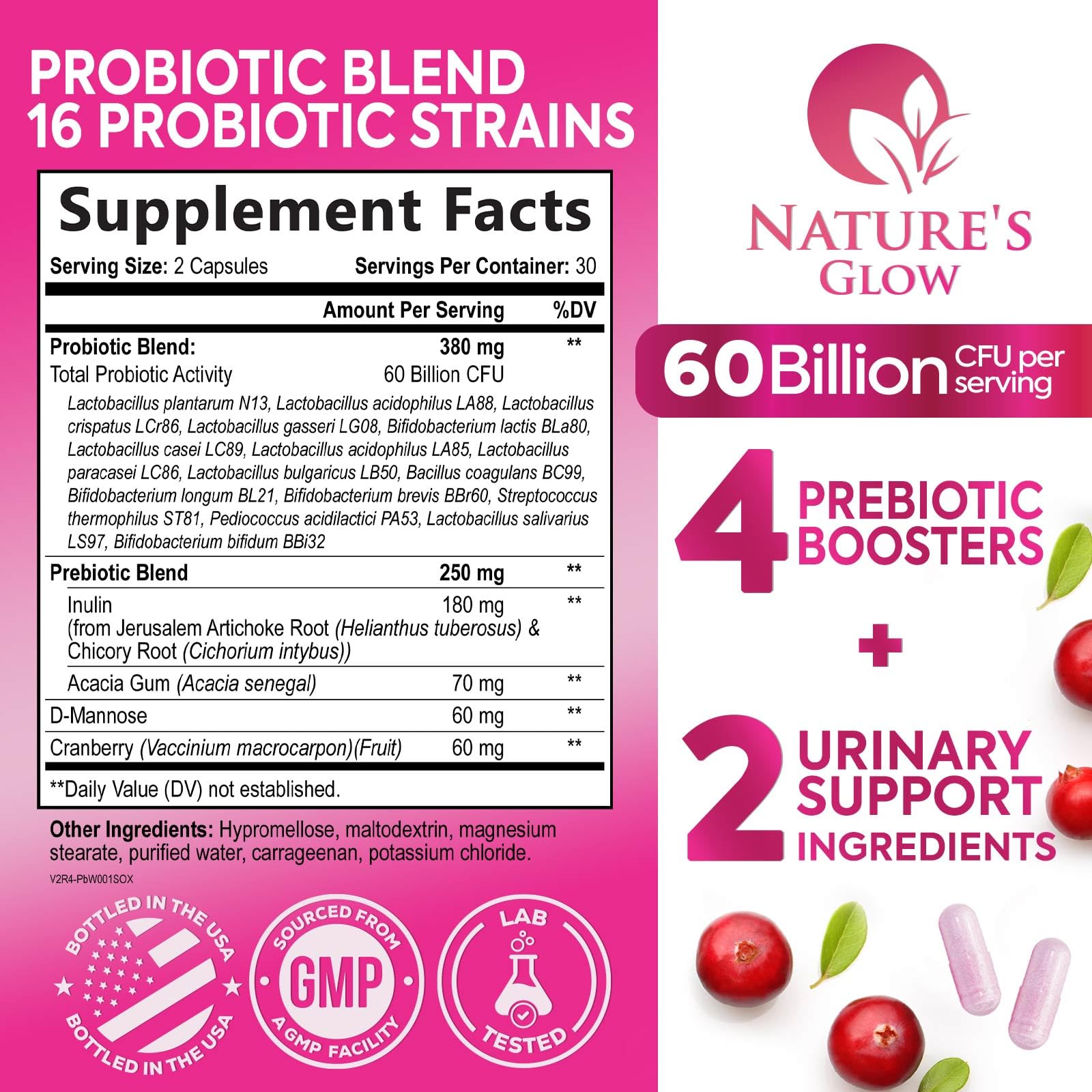 Probiotics For Women 50B CFU – 16 Strains | Digestive & Vaginal Health