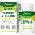 Probiotics for Women and Men | 300B CFU, 24 Strains, 15 Organic Herbs, 2 Month Supply