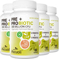 Ascuoli Probiotics for Women & Men – 300B CFU, 24 Strains + 15 Organic Herbs Prebiotic Blend | 240 Veg Capsules