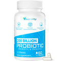 Probiotics for Women & Men | 200 Billion CFUs, 12 Strains | Daily Probiotic with 3 Prebiotics | Shelf-Stable & Vegan, 60 Caps