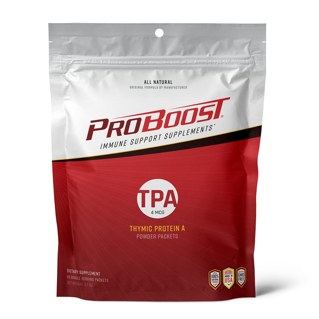 ProBoost Thymic Protein A (TPA) Powder Packets – Immune Support, 60 Packets, 4 mcg TPA/Serving, Non-GMO