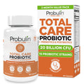 Probulin Total Care Probiotic Supplement – 20B CFU, 60-Count Vegan Capsules