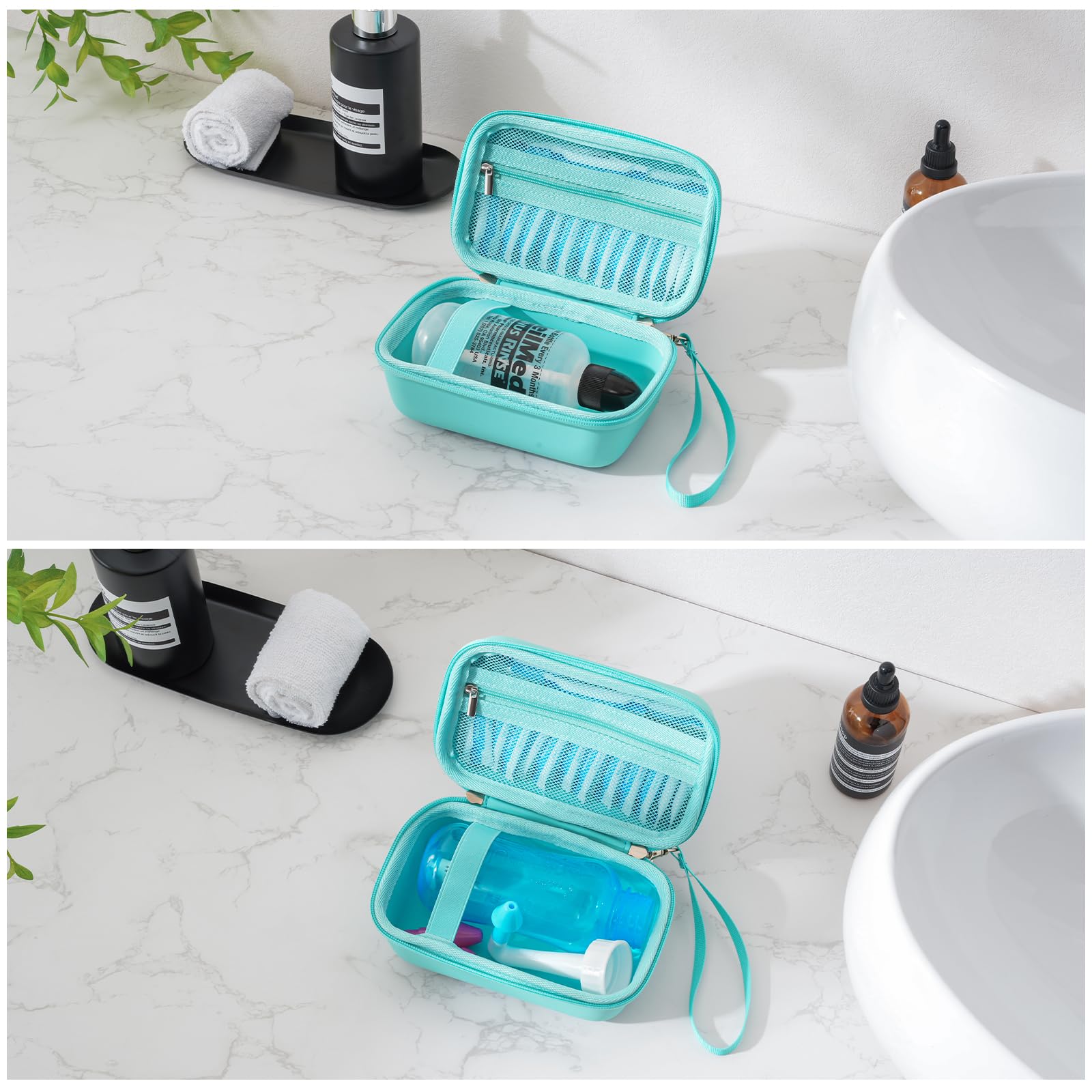 ProCase Travel Case for NeilMed Sinus Rinse Packets – Turquoise, Waterproof & Shockproof