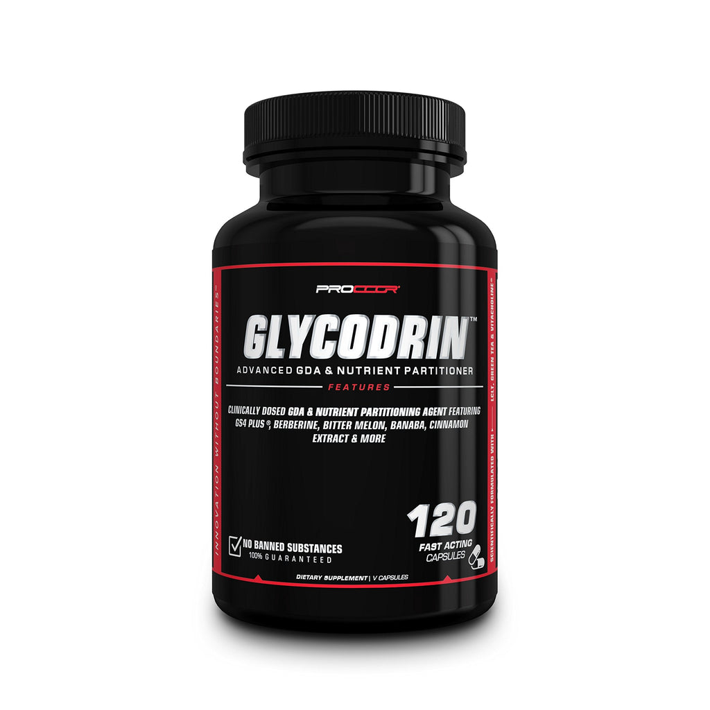 PROCCOR GLYCODRIN GDA with Berberine, Cinnamon, Banaba — 120 V Capsules, Gelatin-Free