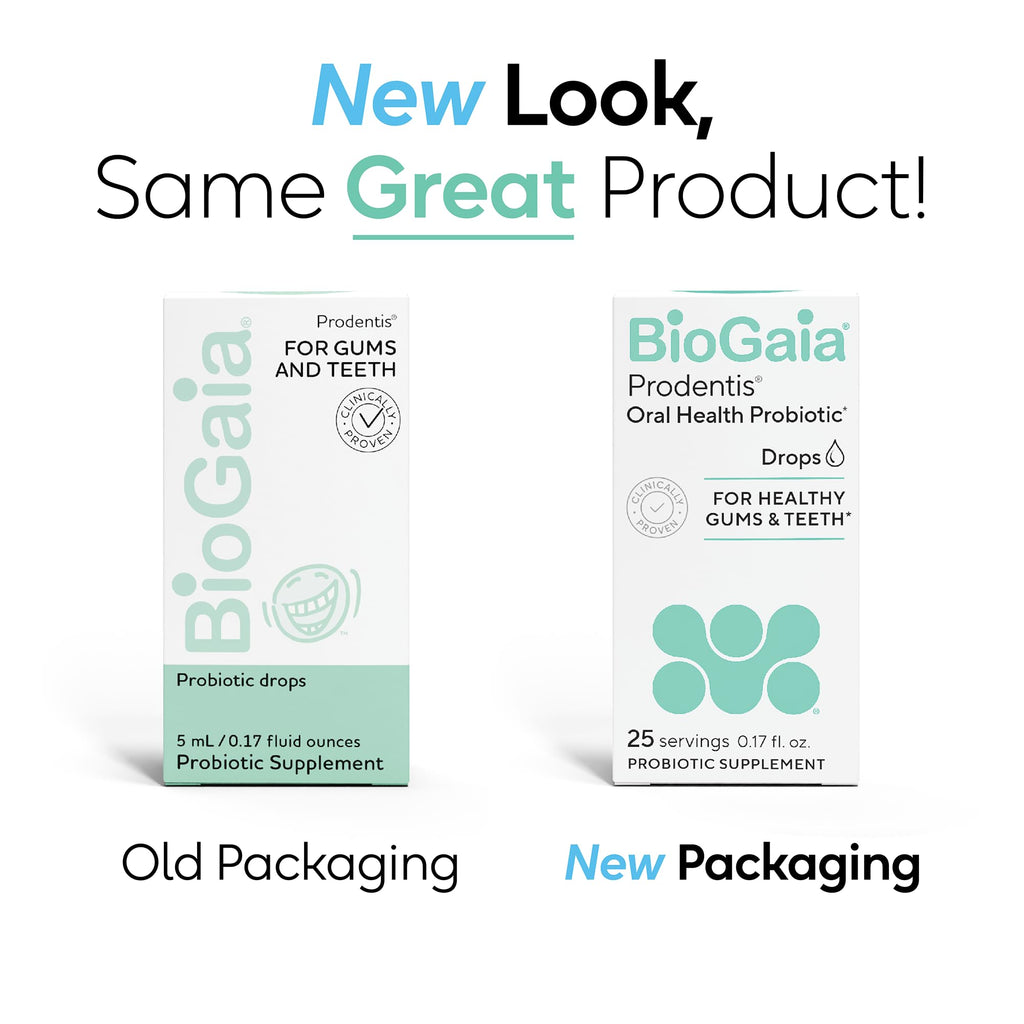 BioGaia Prodentis Dental Probiotic Drops – Healthy Gums & Teeth (Unflavored) 25-Day Supply