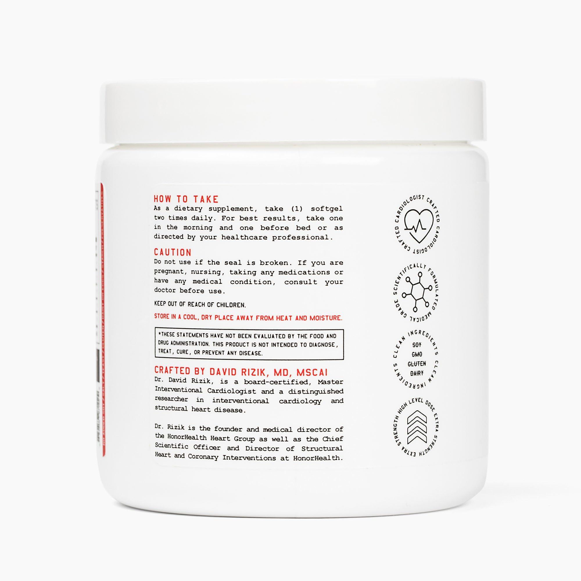 CoQ10 + Omega-3 + Vitamin E | Heart, Body & Mind Health | Gluten Free