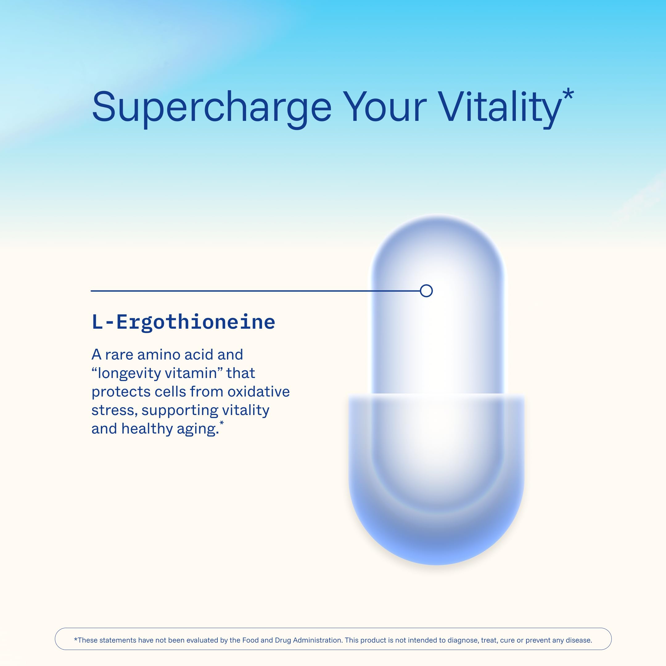 ProHealth Ergothioneine 25mg 30 Servings – Heart, Brain & Longevity Support