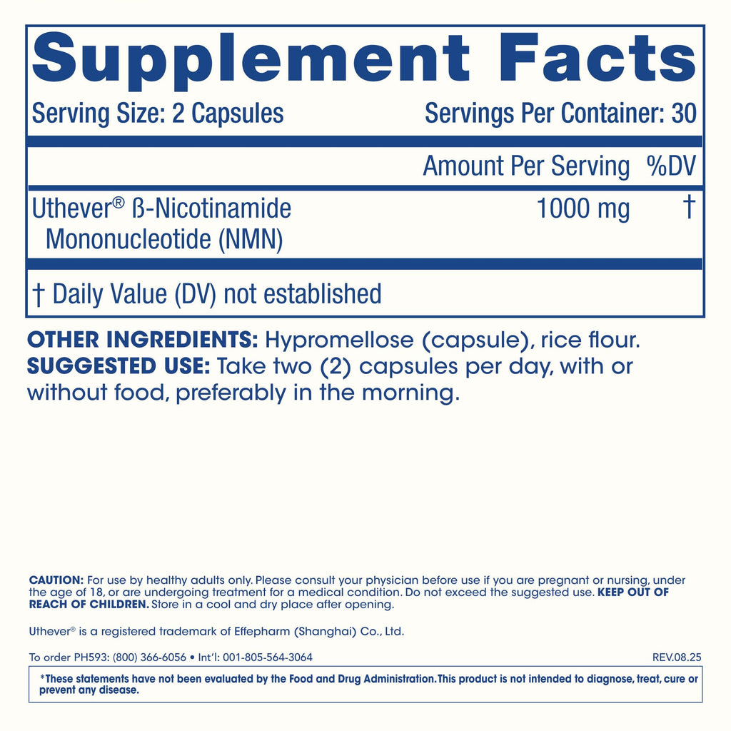 ProHealth NMN Pro 1000 | Clinically Studied Uthever NMN — NAD+ Precursor | USA Made