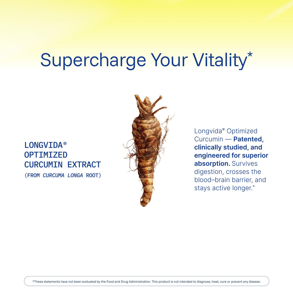 ProHealth Turmeric Curcumin with Longvida — 285x More Bioavailable, 1000 mg/Serving, 2-Pack