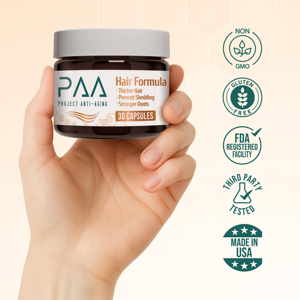 Hair Growth Vitamins for Women 40+ – Perimenopause Support & Fuller Hair