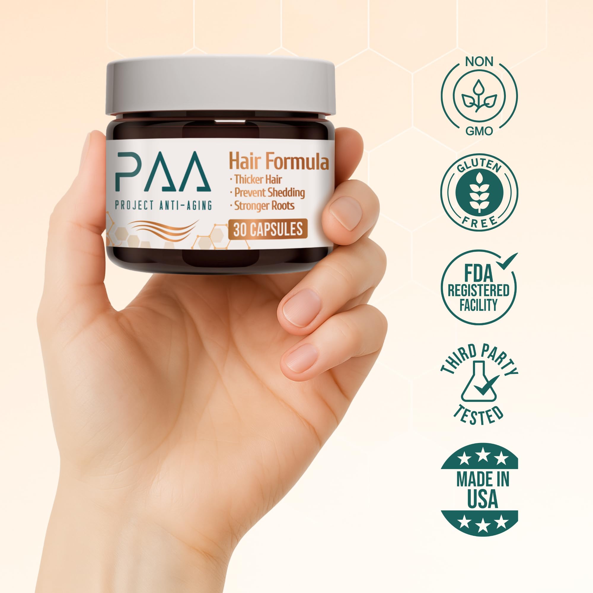 Hair Growth Vitamins for Women 40+ – Perimenopause Support & Fuller Hair