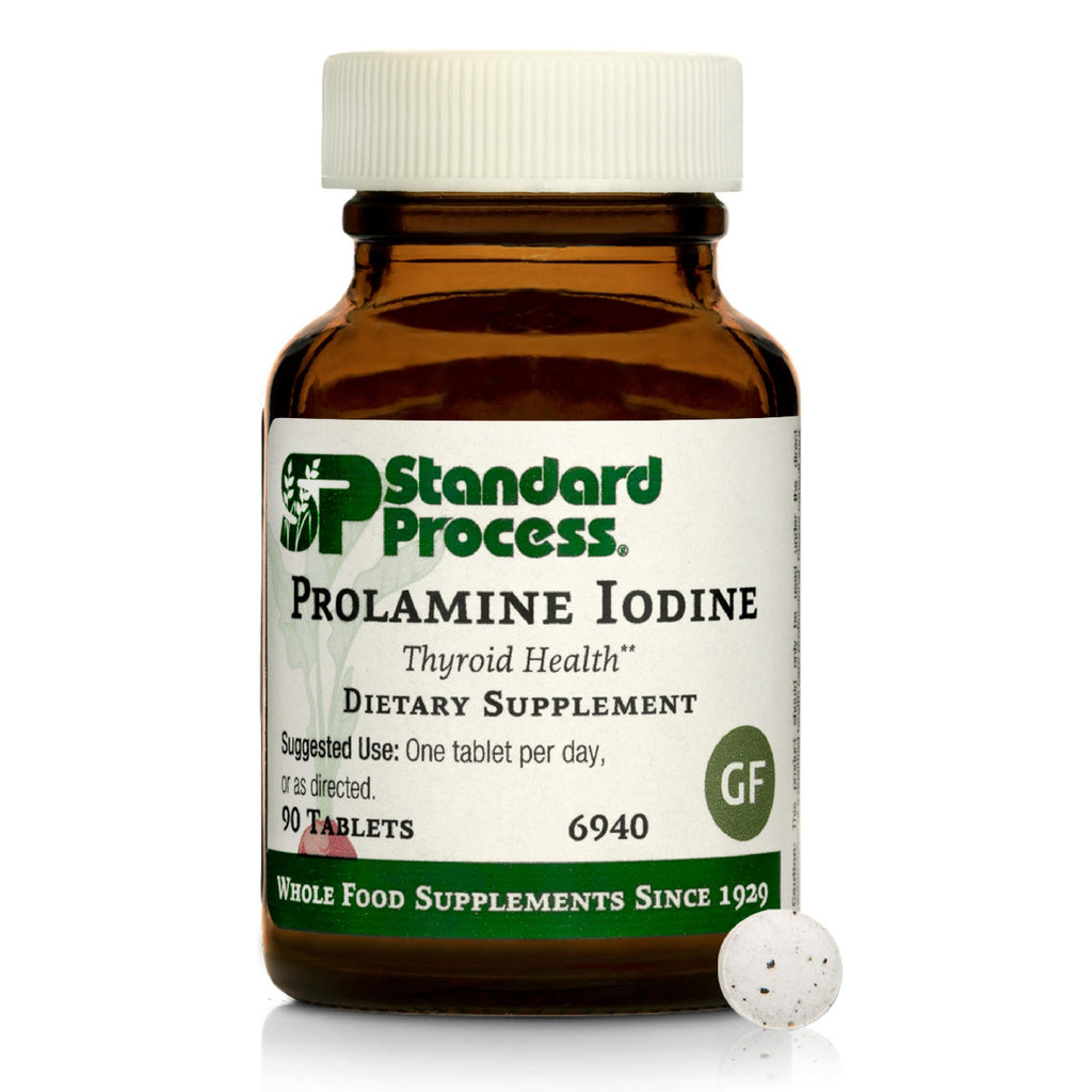 Standard Process Prolamine Iodine – Thyroid Health Supplement (90 Tablets)