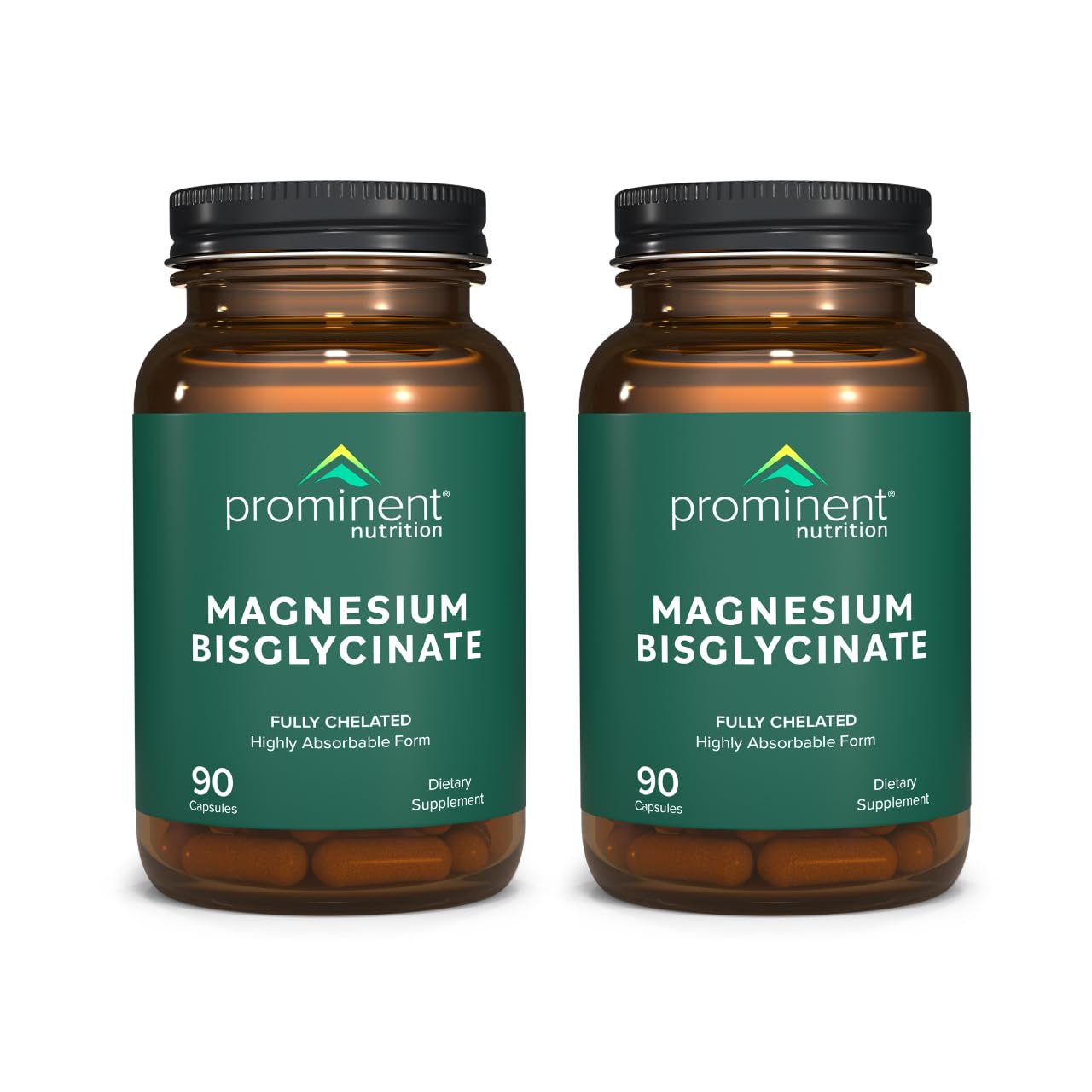Prominent Nutrition Magnesium Bisglycinate Capsules – Brain Health, 240 mg, 2 Pack
