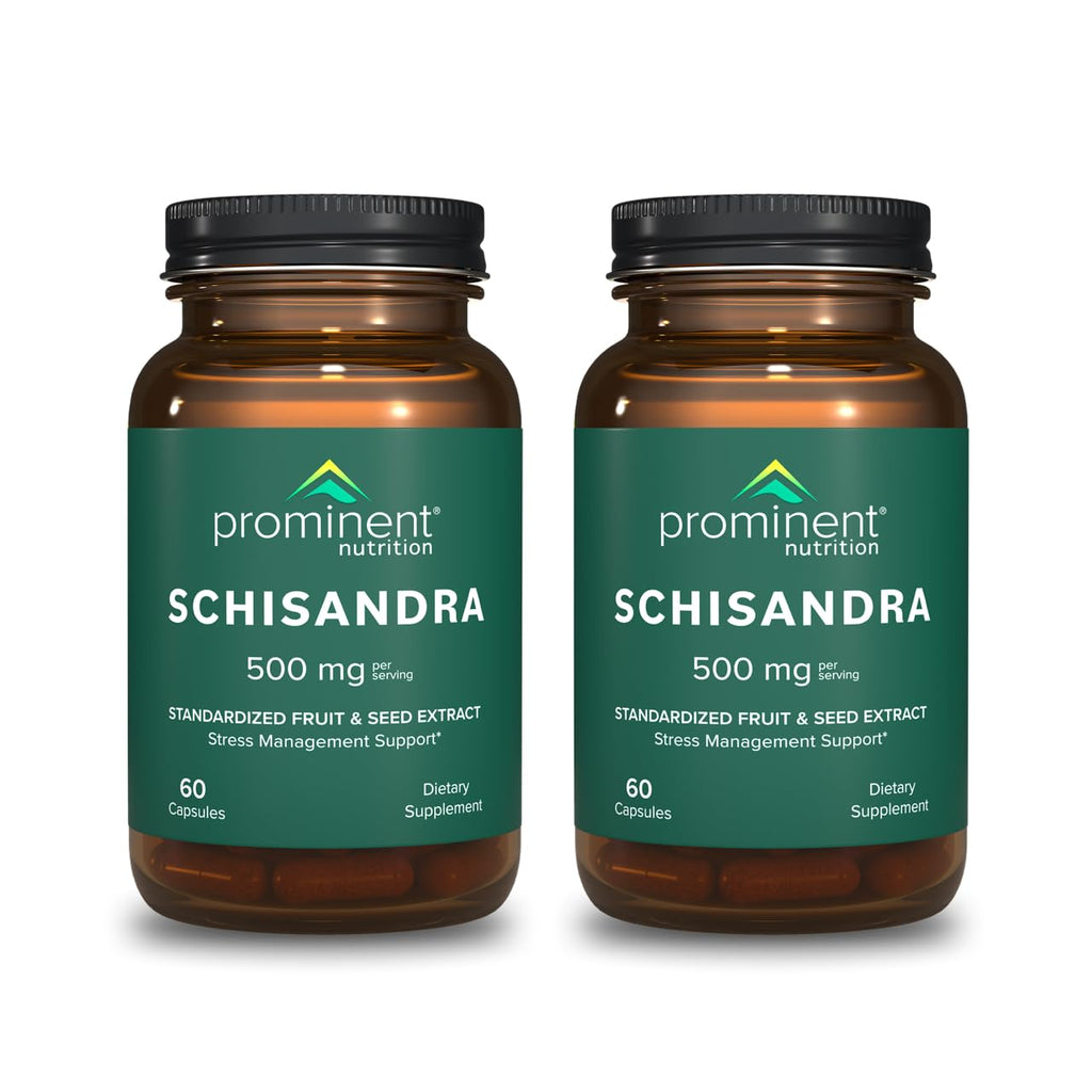 Prominent Nutrition Schisandra Berry Extract – 500 mg Standardized Schisandrins, Pure Schisandra Chinensis, 2 Pack