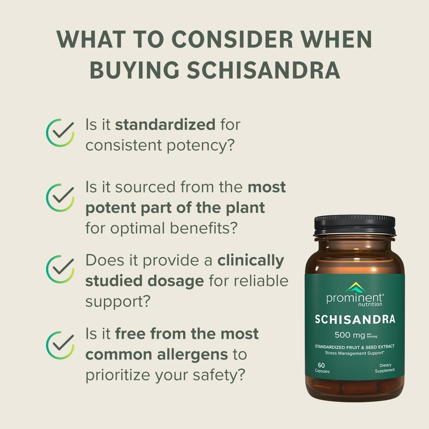 Prominent Nutrition Schisandra Berry Extract – 500 mg Standardized Schisandrins, Pure Schisandra Chinensis, 2 Pack