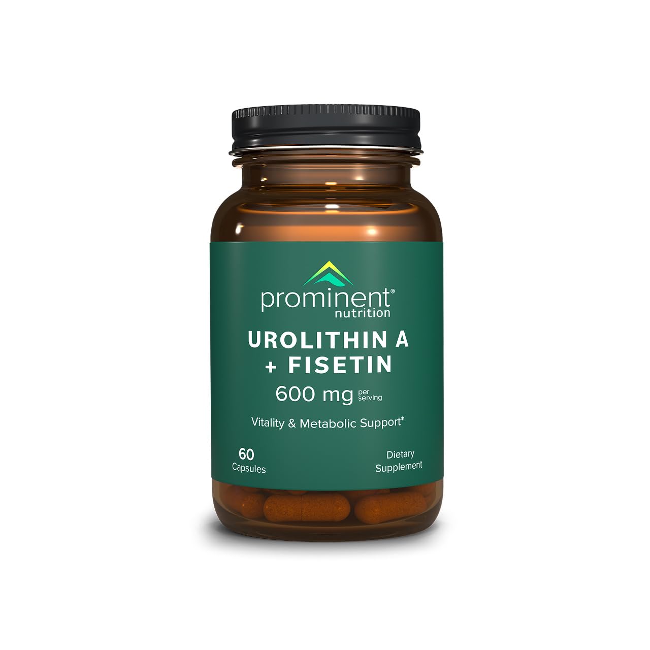 Prominent Nutrition Urolithin A + Fisetin – 60 Capsules (30 Days) – Vegan & Non-GMO