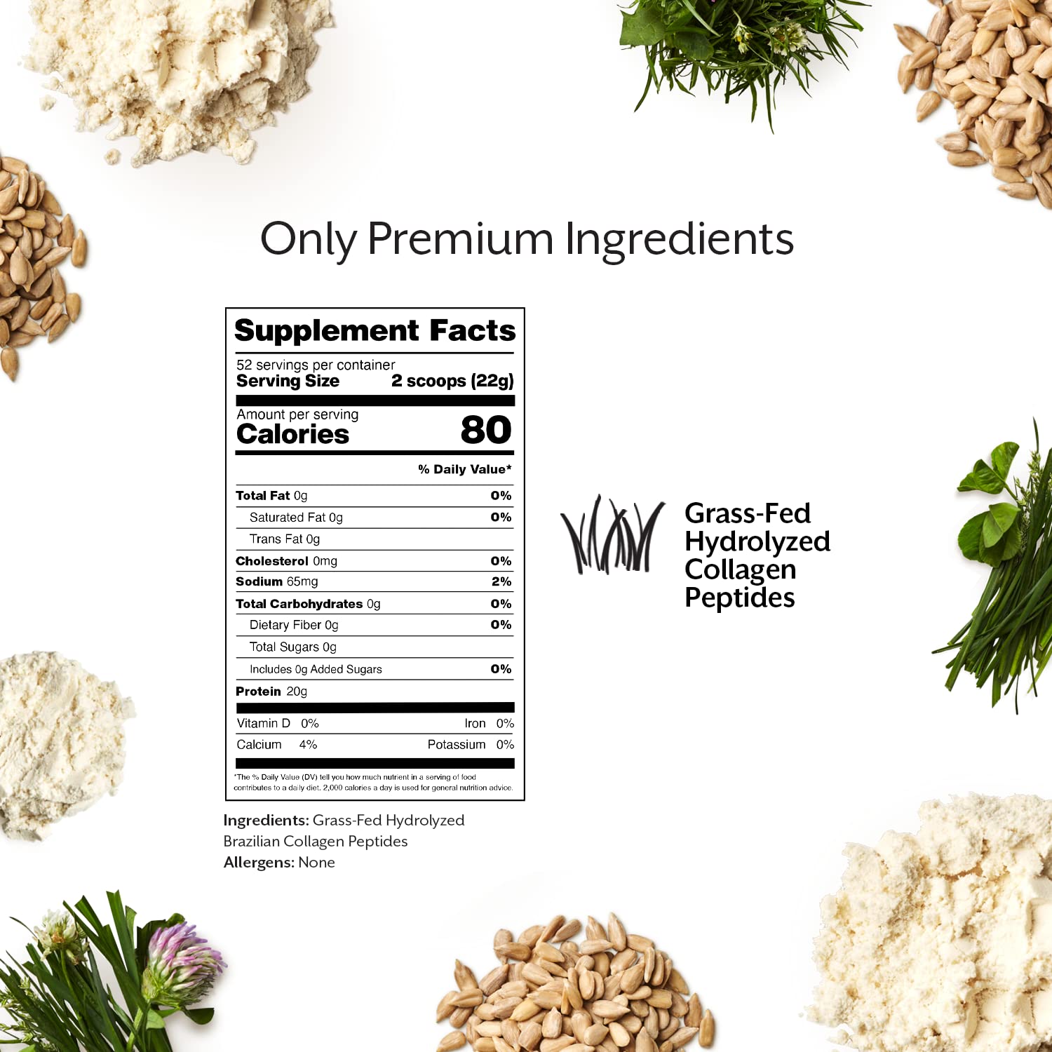 Promix Hydrolyzed Collagen Peptides - Grass-Fed Type I & III, Unflavored, 2 x 2.5 lb | ProMix Nutrition