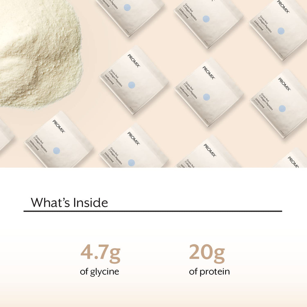 Promix Hydrolyzed Collagen Peptides - Grass-Fed Type I & III, Unflavored, 2 x 2.5 lb | ProMix Nutrition
