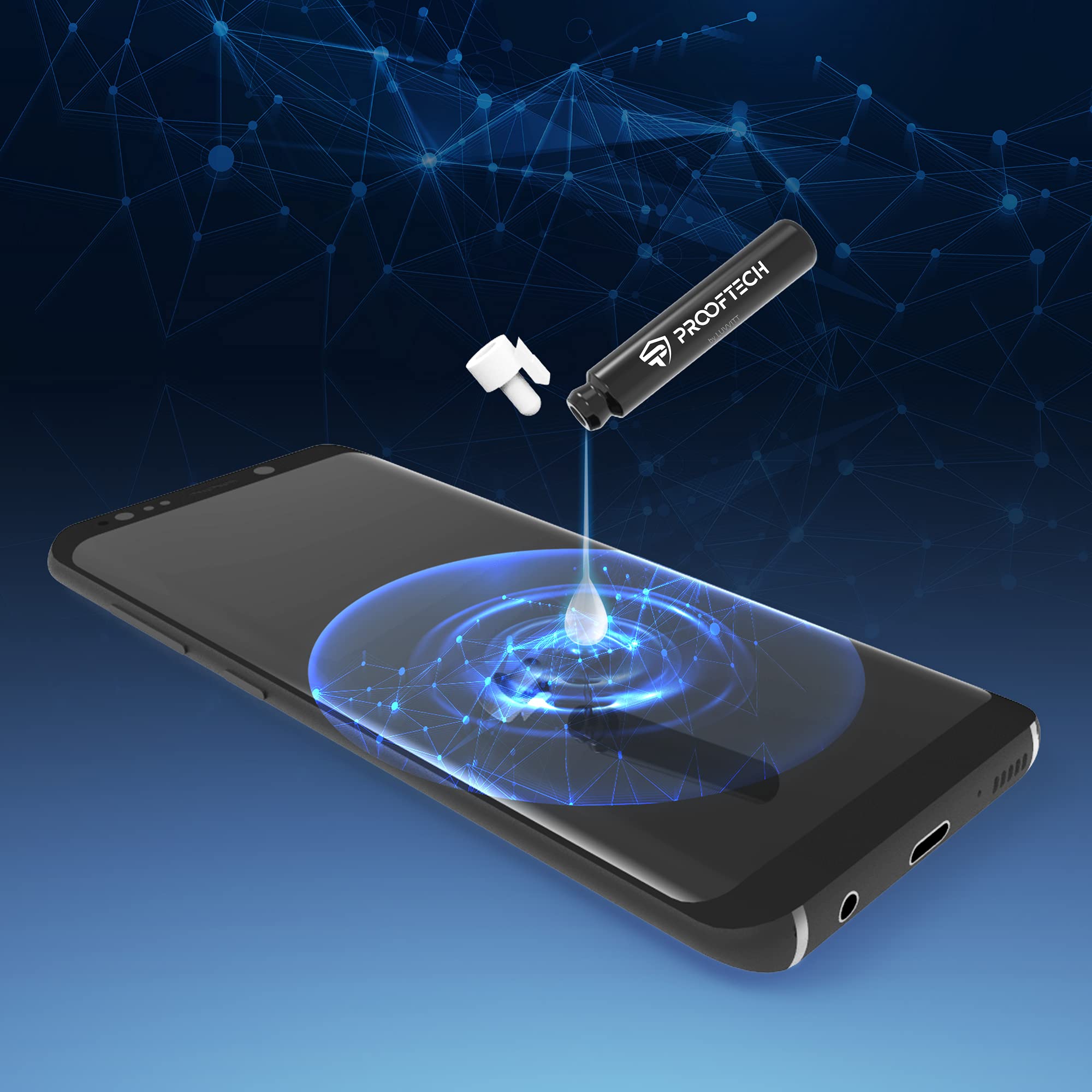 ProofTech OLEOPEL Oleophobic Coating Kit – 3 Applications for All Devices