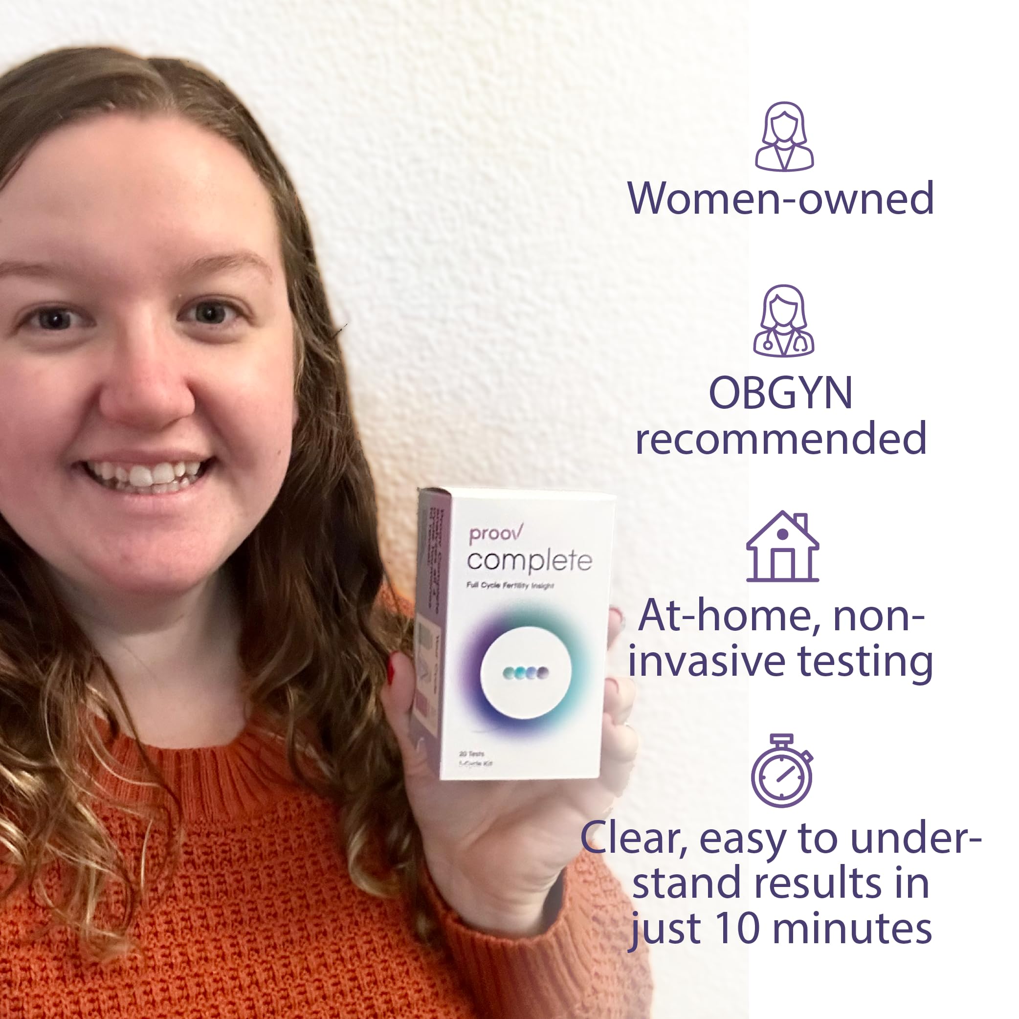 Proov Complete Fertility Monitor | At-Home Lab-Quality Fertility Test Kit for Family Planning