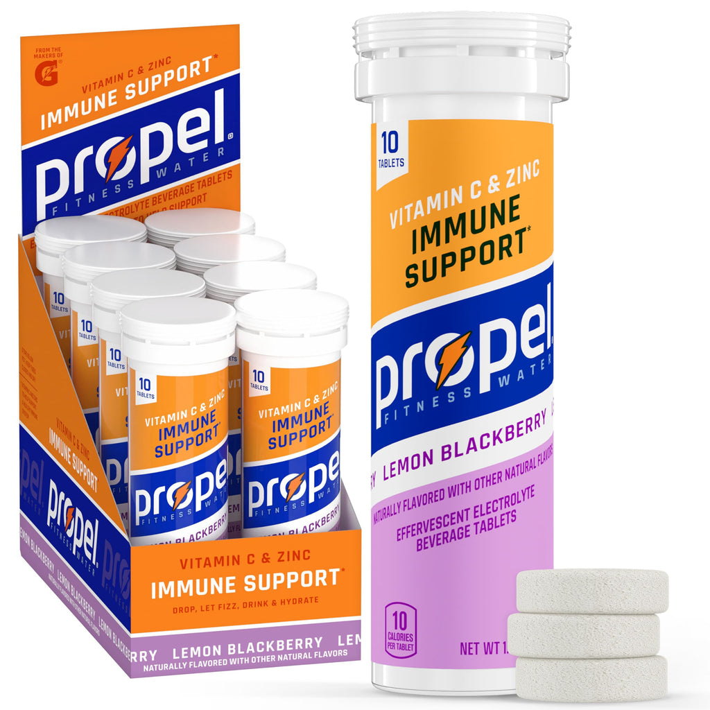 Propel Immune Support Tablets – Lemon Blackberry, 16.9 oz (Pack of 80)
