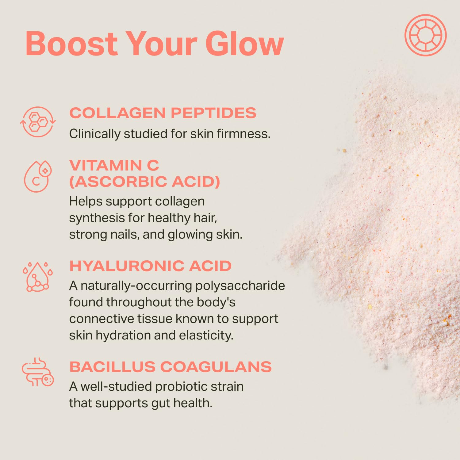 Proper, The Corals Daily Glow Beauty Blend – Nutrient Dense Superfood Powder with Collagen Peptides, Hyaluronic Acid, Vitamin C & MSM | Hair, Skin & Nails