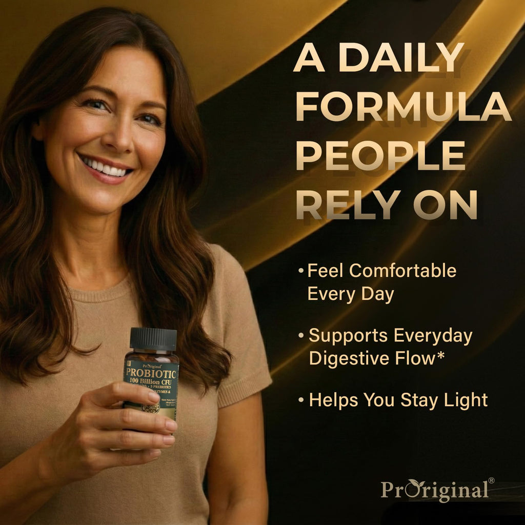 Proriginal Probiotics for Women & Men – 100 Billion CFU, 35 Strains, Prebiotics & Enzymes, 180 Caps