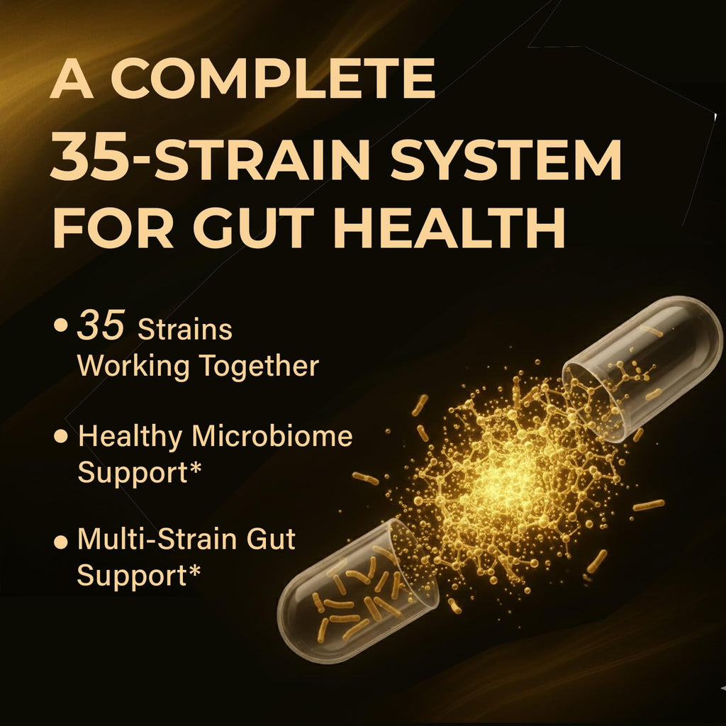Proriginal Probiotics with Prebiotics — 100 Billion CFU, 35 Strains, Vegan, Non-GMO, 120 Capsules