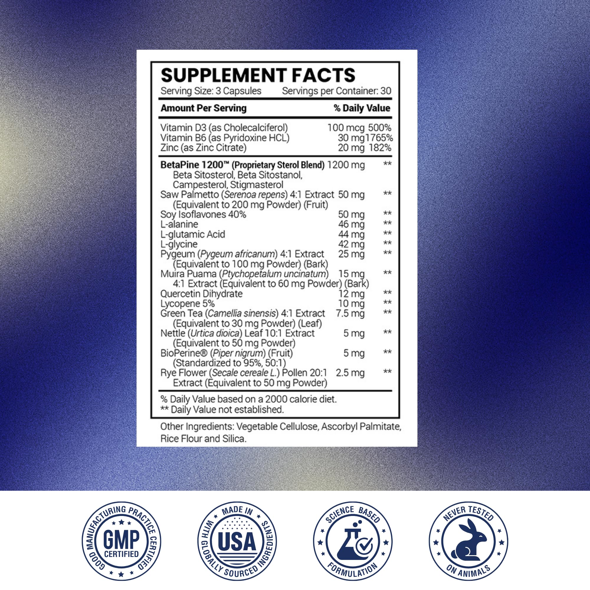 Research Verified Prosta Relief - Saw Palmetto & Bioperine - Prostate, Bladder & Urinary Health - 90 Capsules (Pack of 2)